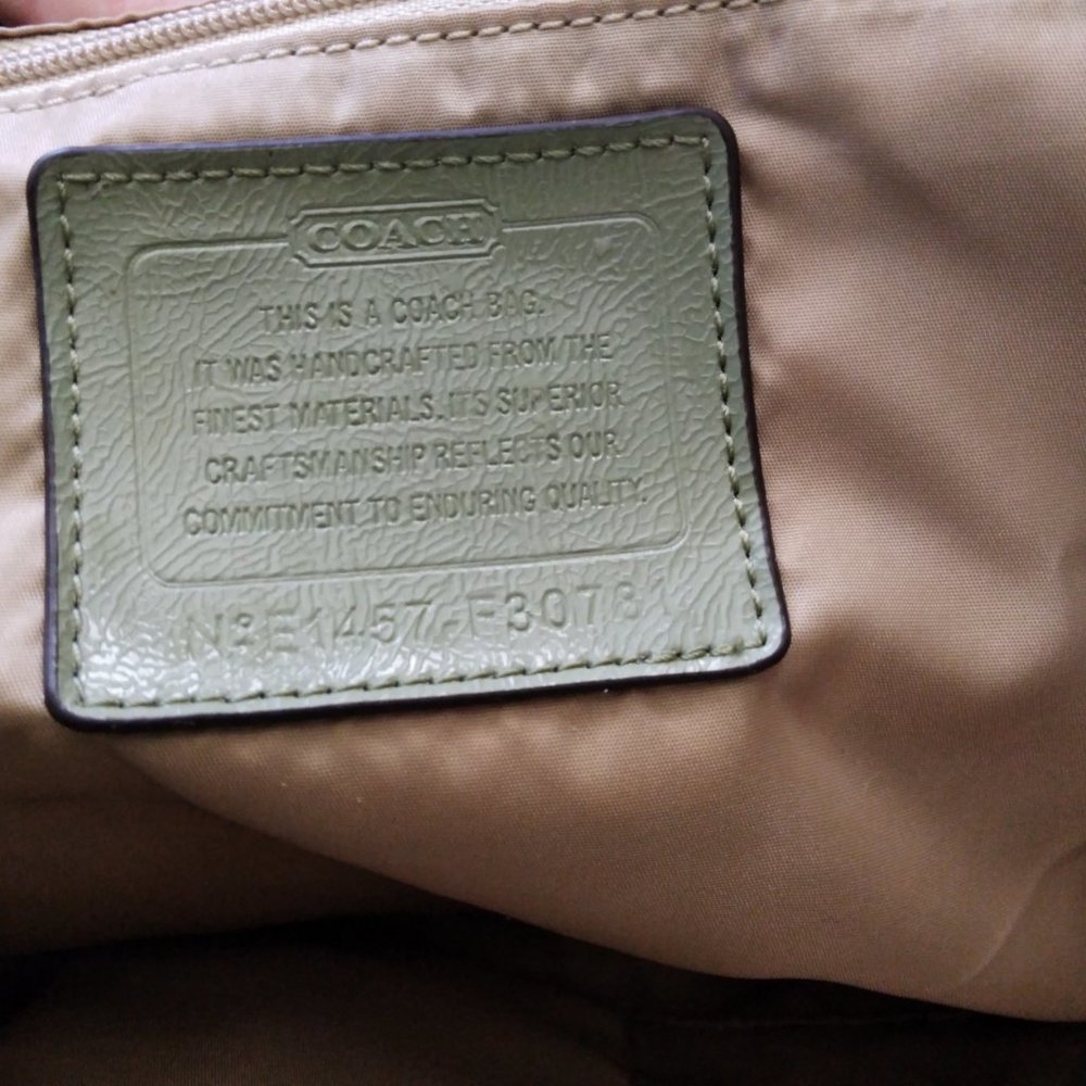 Green Coach Monogram Backpack - Picture 4 of 7
